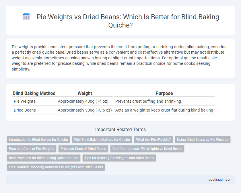 Pie Weights vs Dried Beans: Which Is Better for Blind Baking Quiche?