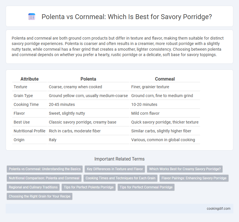 Polenta vs Cornmeal: Which Is Best for Savory Porridge?