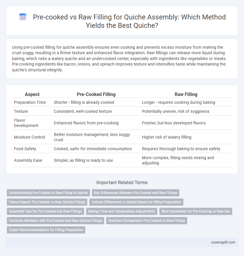 Pre-cooked vs Raw Filling for Quiche Assembly: Which Method Yields the Best Quiche?