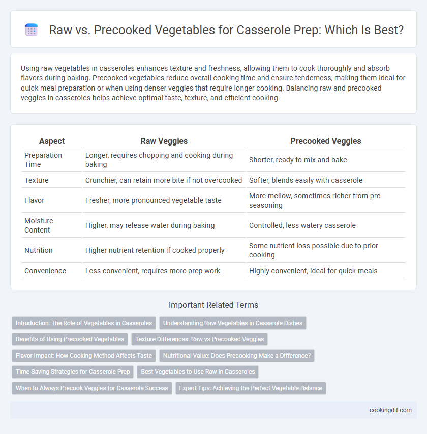Raw vs. Precooked Vegetables for Casserole Prep: Which Is Best?