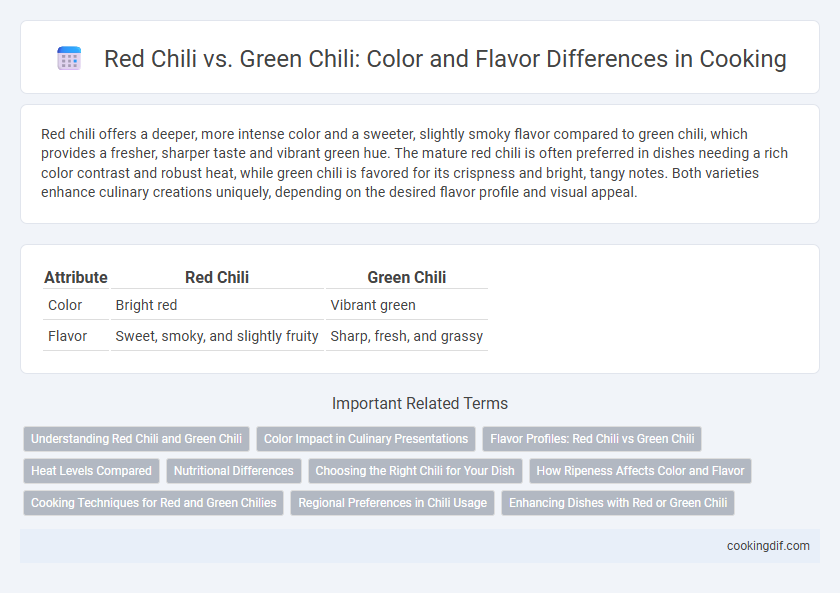 Red Chili vs. Green Chili: Color and Flavor Differences in Cooking