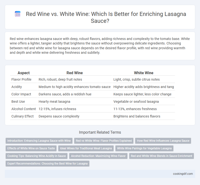 Red Wine vs. White Wine: Which Is Better for Enriching Lasagna Sauce?