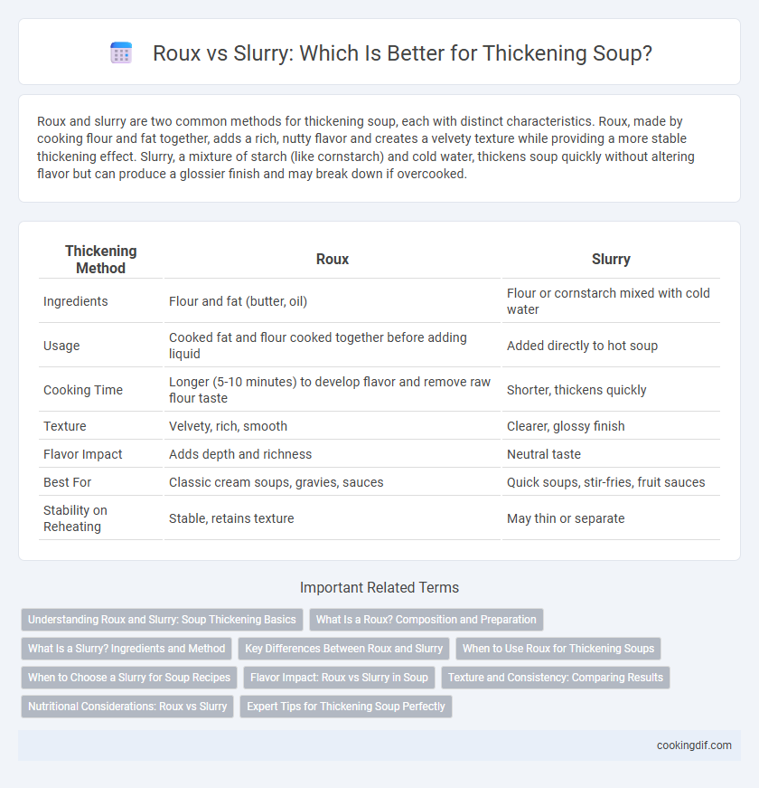 Roux vs Slurry: Which Is Better for Thickening Soup?