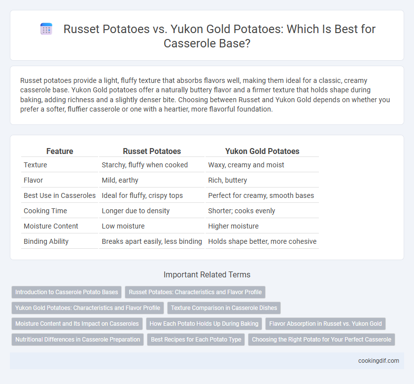 Russet Potatoes vs. Yukon Gold Potatoes: Which Is Best for Casserole Base?