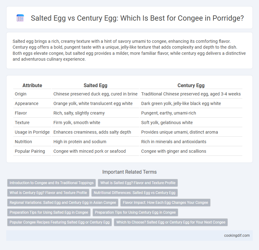 Salted Egg vs Century Egg: Which Is Best for Congee in Porridge?