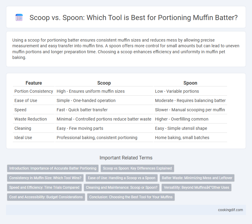 Scoop vs. Spoon: Which Tool is Best for Portioning Muffin Batter?