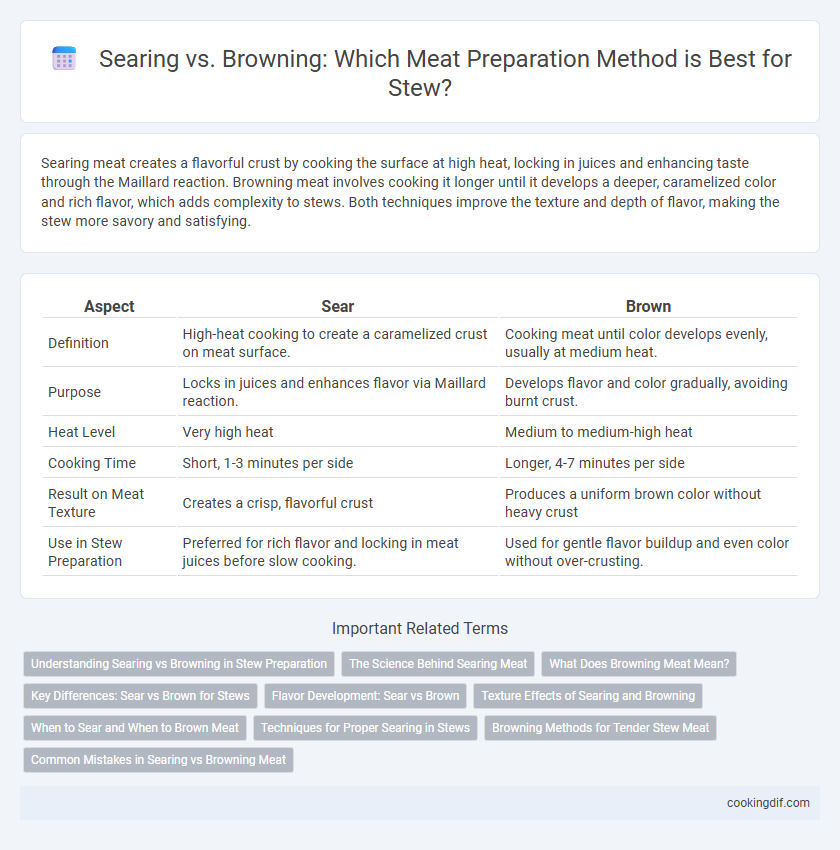 Searing vs. Browning: Which Meat Preparation Method is Best for Stew?