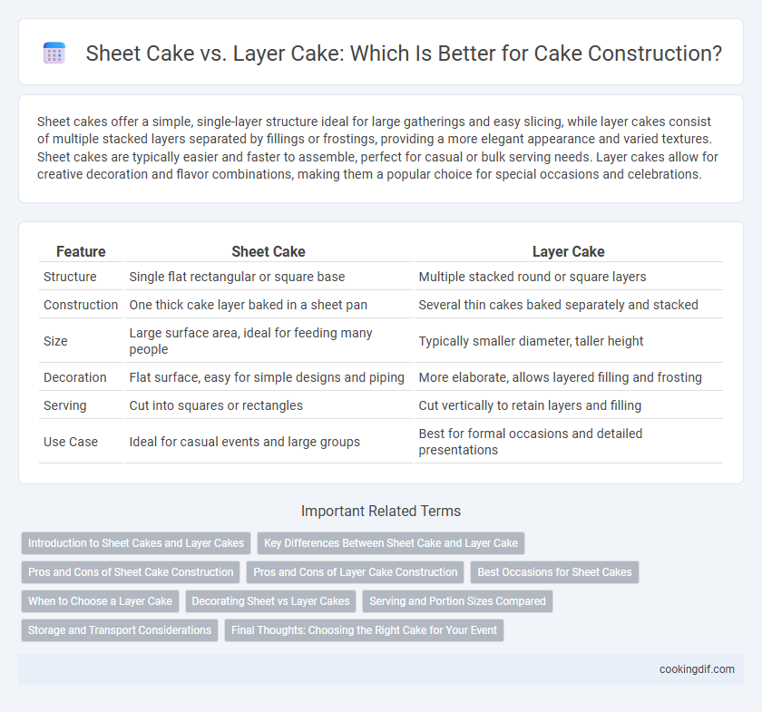 Sheet Cake vs. Layer Cake: Which Is Better for Cake Construction?