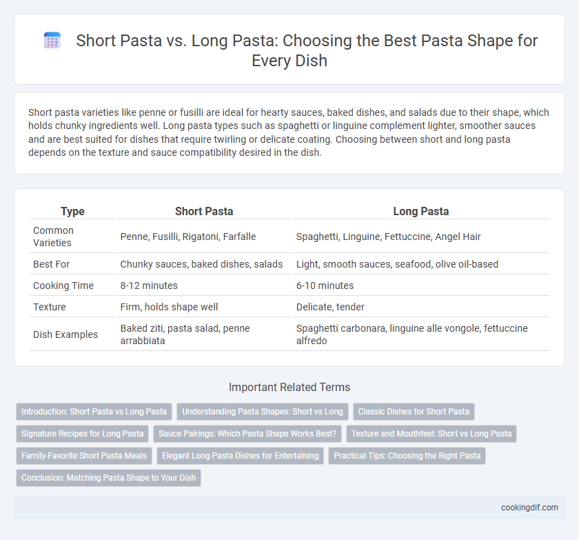 Short Pasta vs. Long Pasta: Choosing the Best Pasta Shape for Every Dish