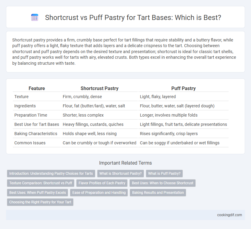 Shortcrust vs Puff Pastry for Tart Bases: Which is Best?
