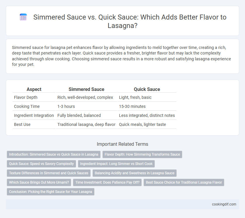 Simmered Sauce vs. Quick Sauce: Which Adds Better Flavor to Lasagna?