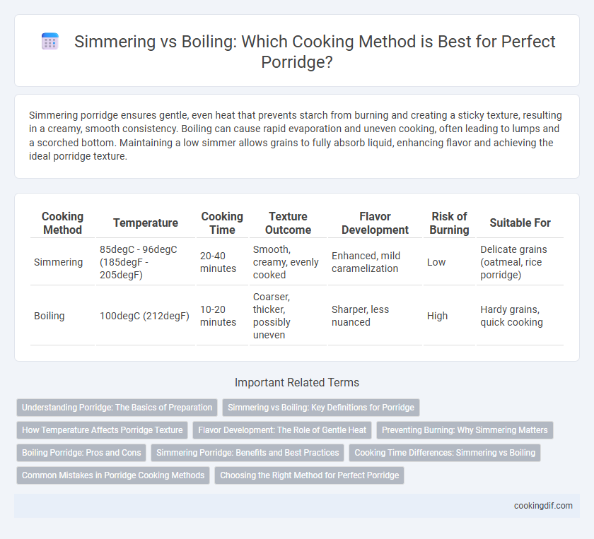 Simmering vs Boiling: Which Cooking Method is Best for Perfect Porridge?