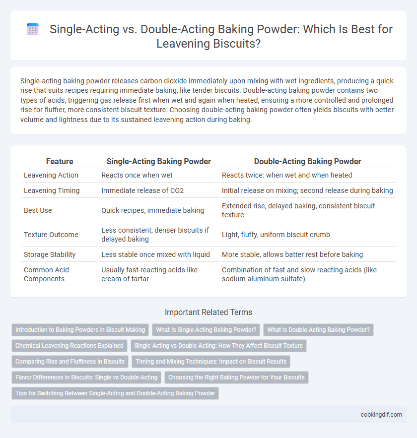 Single-Acting vs. Double-Acting Baking Powder: Which Is Best for Leavening Biscuits?