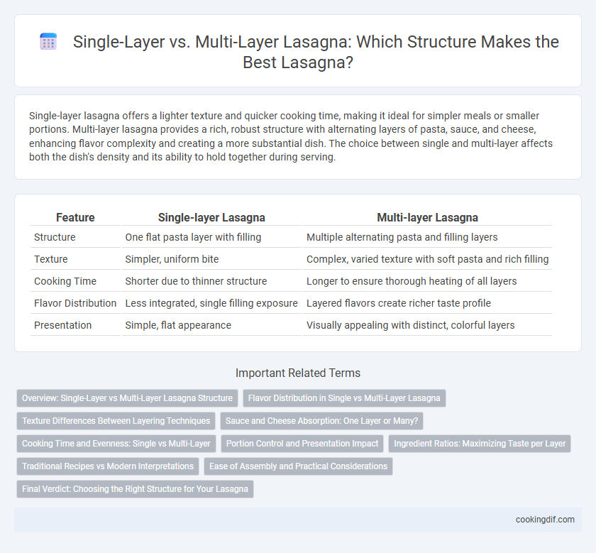 Single-Layer vs. Multi-Layer Lasagna: Which Structure Makes the Best Lasagna?