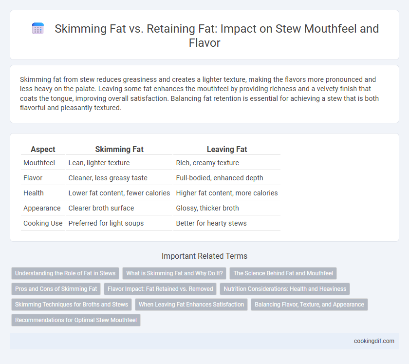 Skimming Fat vs. Retaining Fat: Impact on Stew Mouthfeel and Flavor