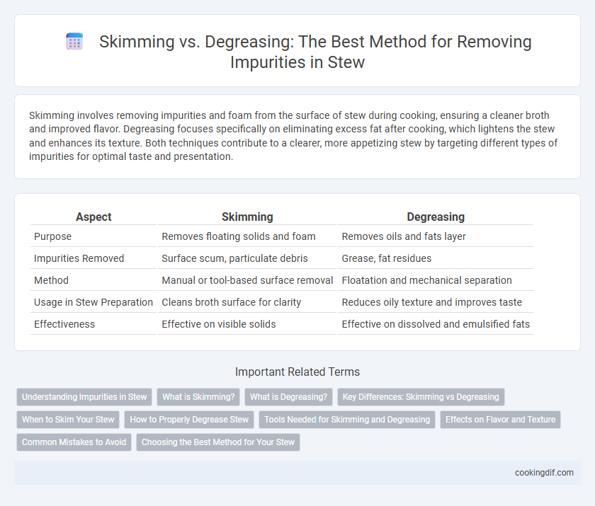 Skimming vs. Degreasing: The Best Method for Removing Impurities in Stew
