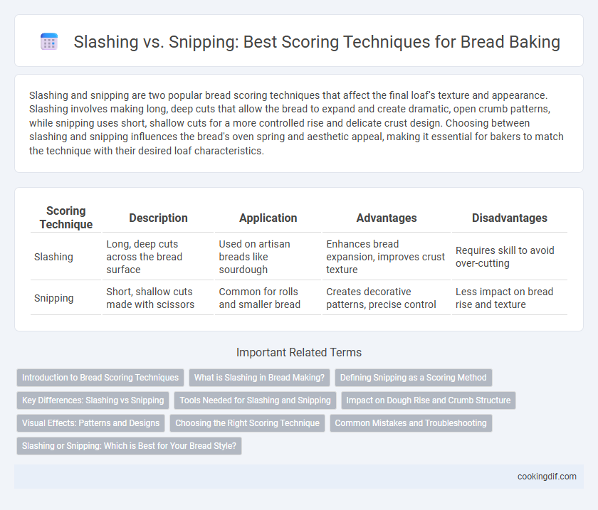 Slashing vs. Snipping: Best Scoring Techniques for Bread Baking