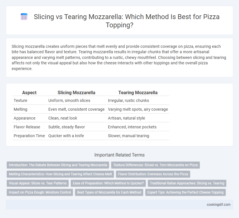 Slicing vs Tearing Mozzarella: Which Method Is Best for Pizza Topping?