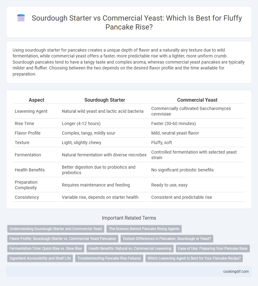 Sourdough Starter vs Commercial Yeast: Which Is Best for Fluffy Pancake Rise?