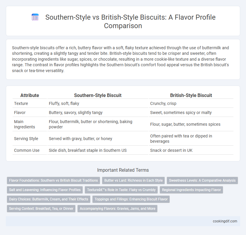 Southern-Style vs British-Style Biscuits: A Flavor Profile Comparison
