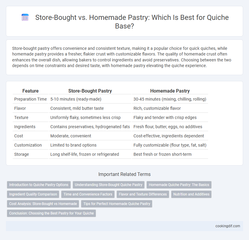 Store-Bought vs. Homemade Pastry: Which Is Best for Quiche Base?