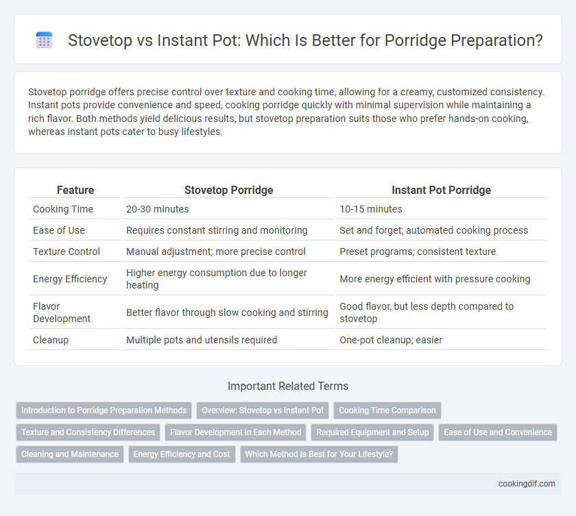 Stovetop vs Instant Pot: Which Is Better for Porridge Preparation?