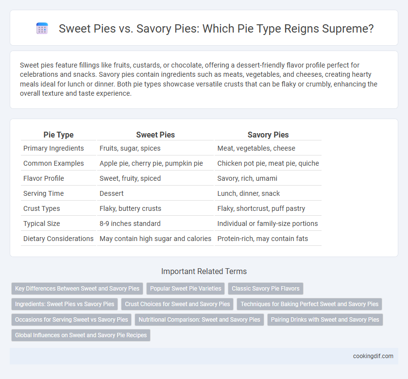 Sweet Pies vs. Savory Pies: Which Pie Type Reigns Supreme?