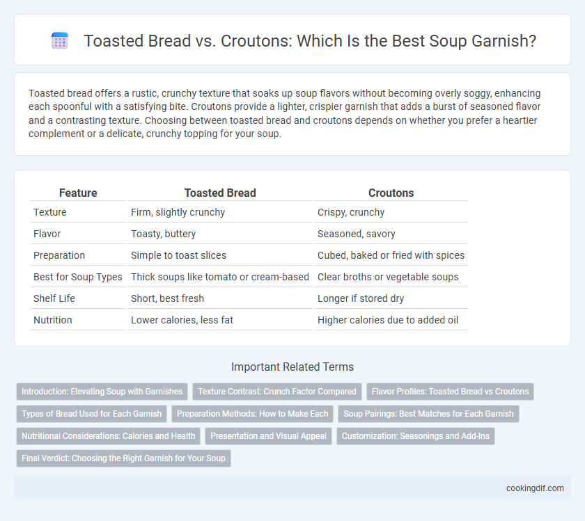 Toasted Bread vs. Croutons: Which Is the Best Soup Garnish?