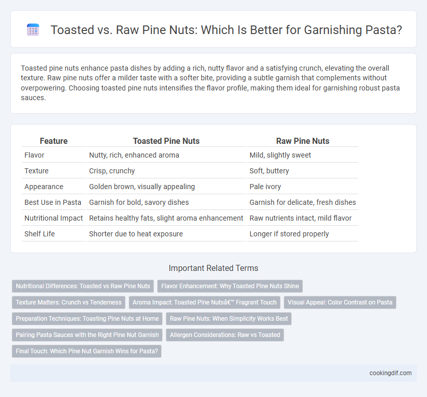 Toasted vs. Raw Pine Nuts: Which Is Better for Garnishing Pasta?
