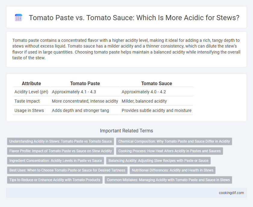 Tomato Paste vs. Tomato Sauce: Which Is More Acidic for Stews?