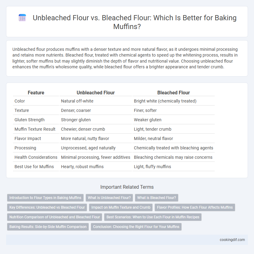 Unbleached Flour vs. Bleached Flour: Which Is Better for Baking Muffins?