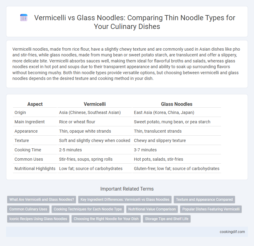 Vermicelli vs Glass Noodles: Comparing Thin Noodle Types for Your Culinary Dishes