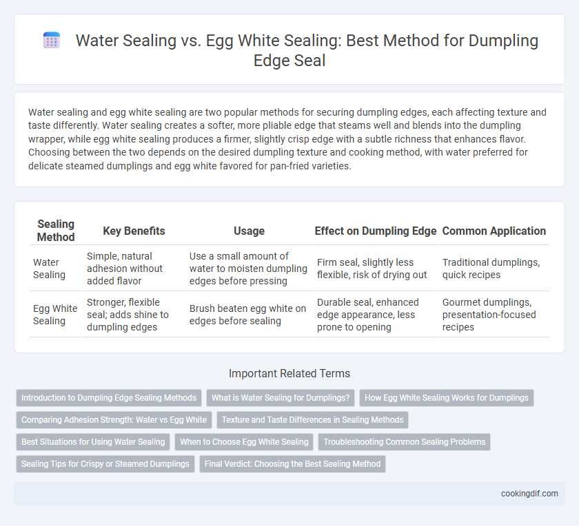 Water Sealing vs. Egg White Sealing: Best Method for Dumpling Edge Seal