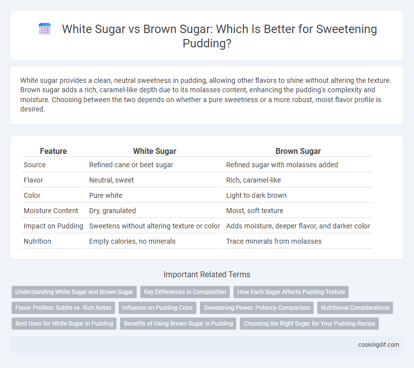 White Sugar vs Brown Sugar: Which Is Better for Sweetening Pudding?