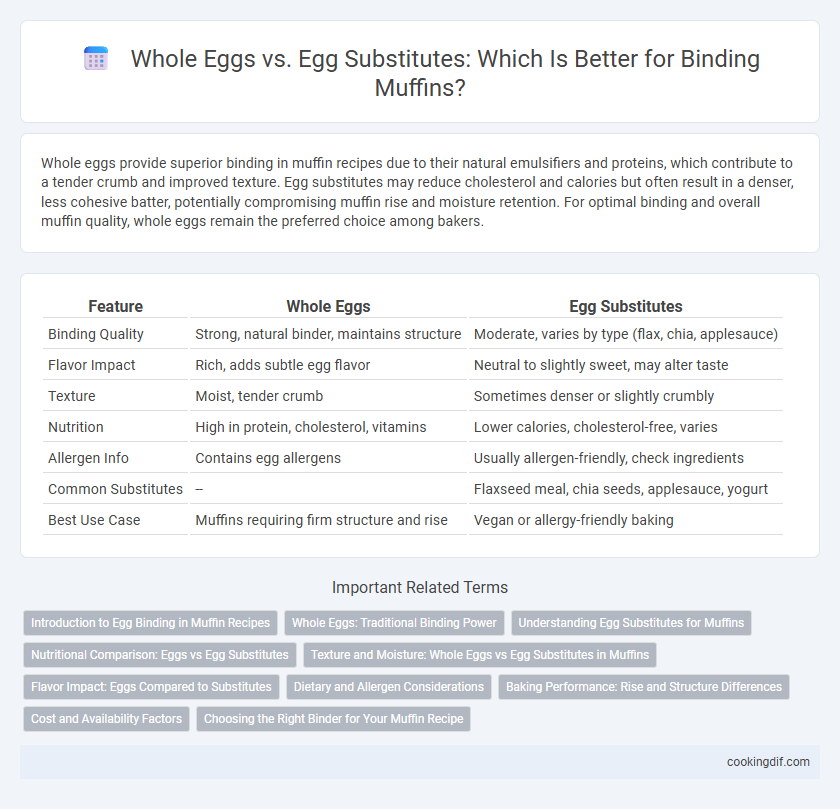 Whole Eggs vs. Egg Substitutes: Which Is Better for Binding Muffins?