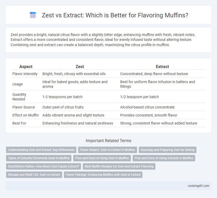 Zest vs Extract: Which is Better for Flavoring Muffins?