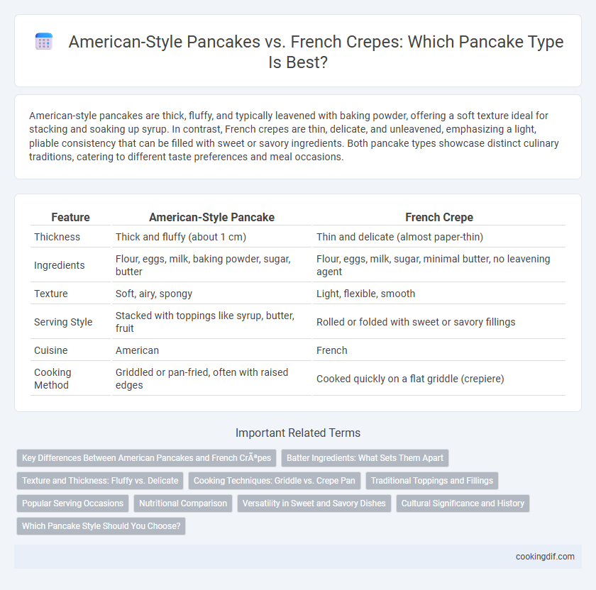 American-Style Pancakes vs. French Crepes: Which Pancake Type Is Best?