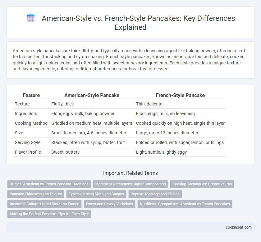 American-Style vs. French-Style Pancakes: Key Differences Explained