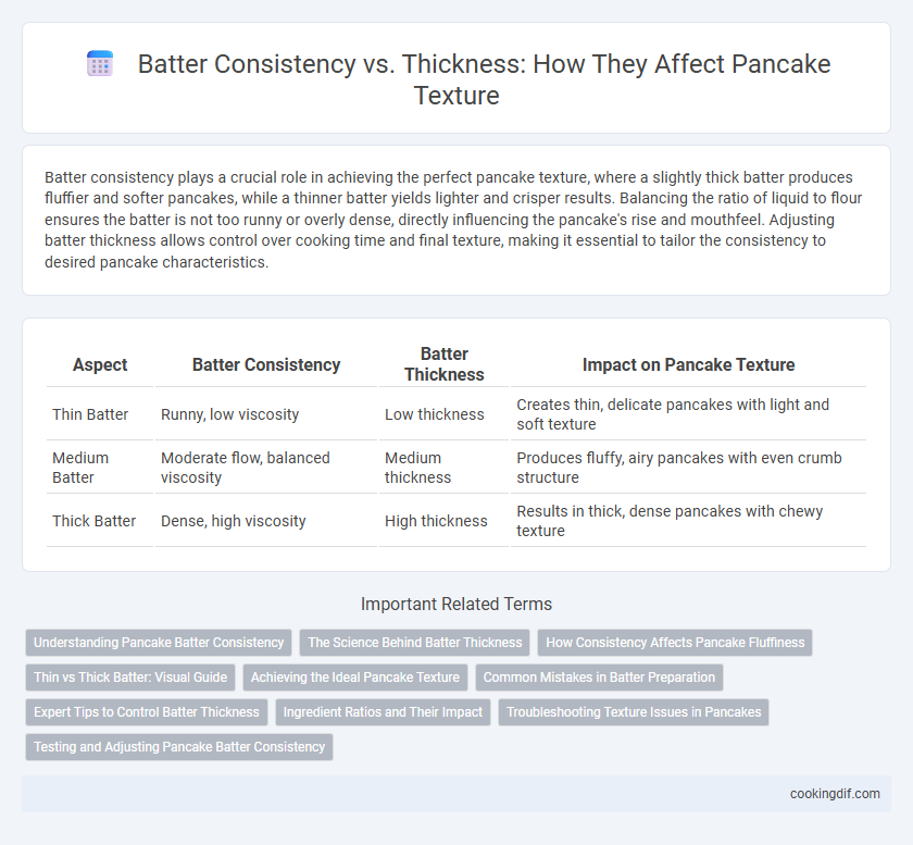 Batter Consistency vs. Thickness: How They Affect Pancake Texture