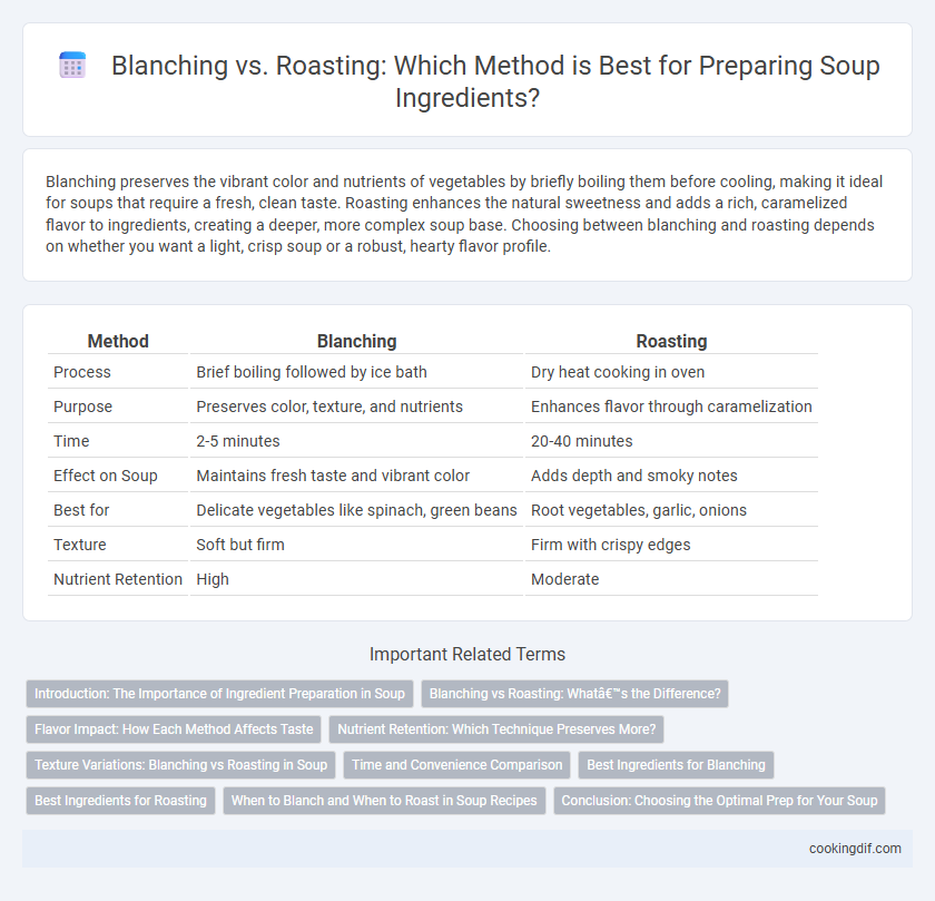 Blanching vs. Roasting: Which Method is Best for Preparing Soup Ingredients?