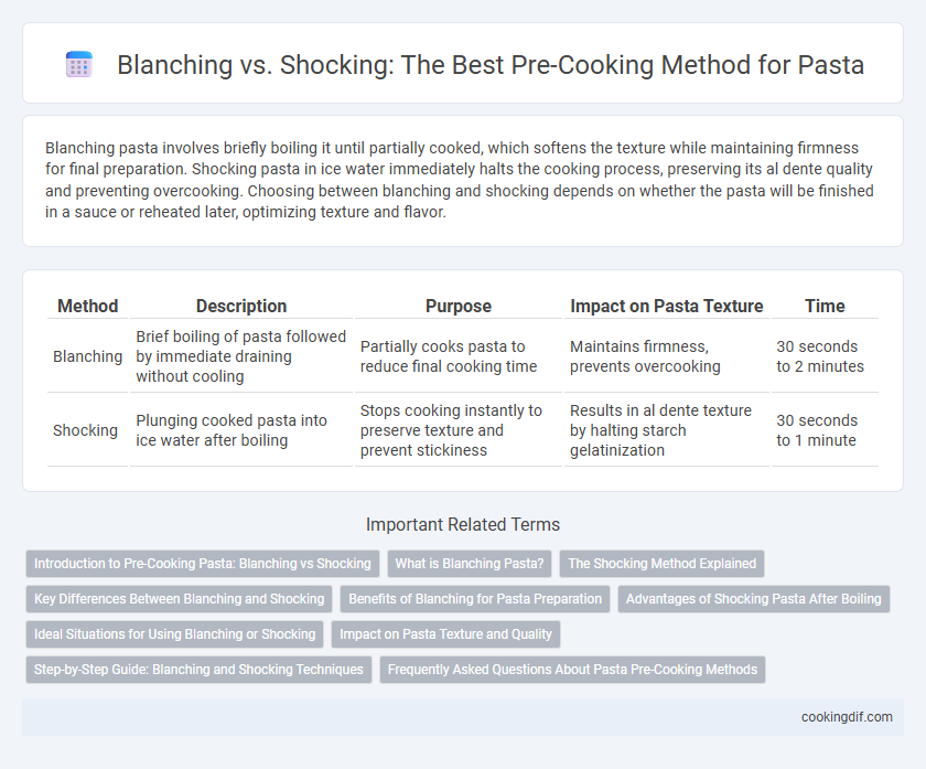 Blanching vs. Shocking: The Best Pre-Cooking Method for Pasta