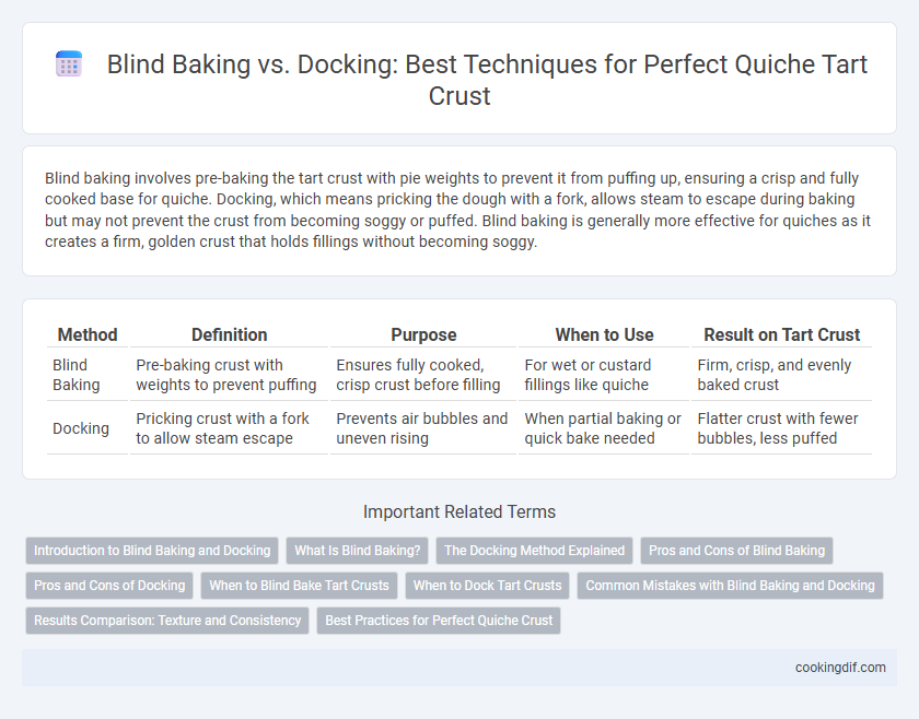 Blind Baking vs. Docking: Best Techniques for Perfect Quiche Tart Crust