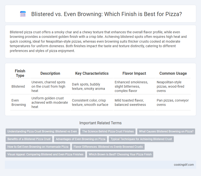 Blistered vs. Even Browning: Which Finish is Best for Pizza?
