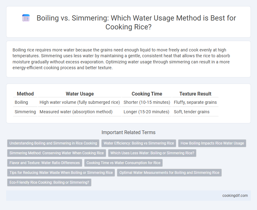 Boiling vs. Simmering: Which Water Usage Method is Best for Cooking Rice?