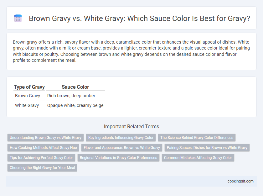 Brown Gravy vs. White Gravy: Which Sauce Color Is Best for Gravy?