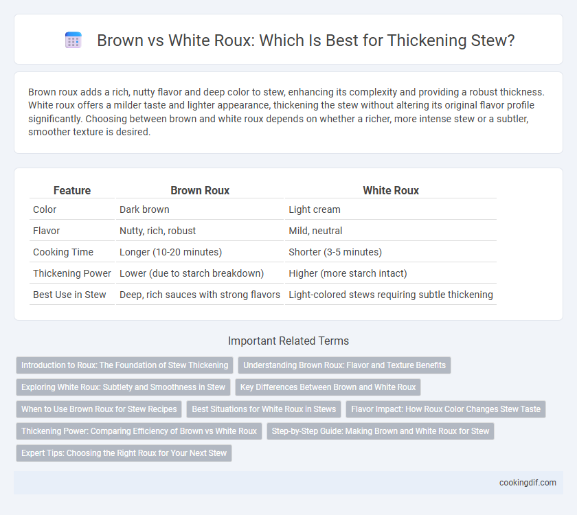 Brown vs White Roux: Which Is Best for Thickening Stew?