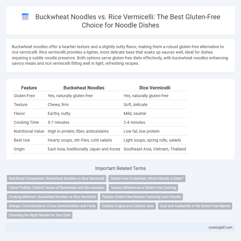 Buckwheat Noodles vs. Rice Vermicelli: The Best Gluten-Free Choice for Noodle Dishes