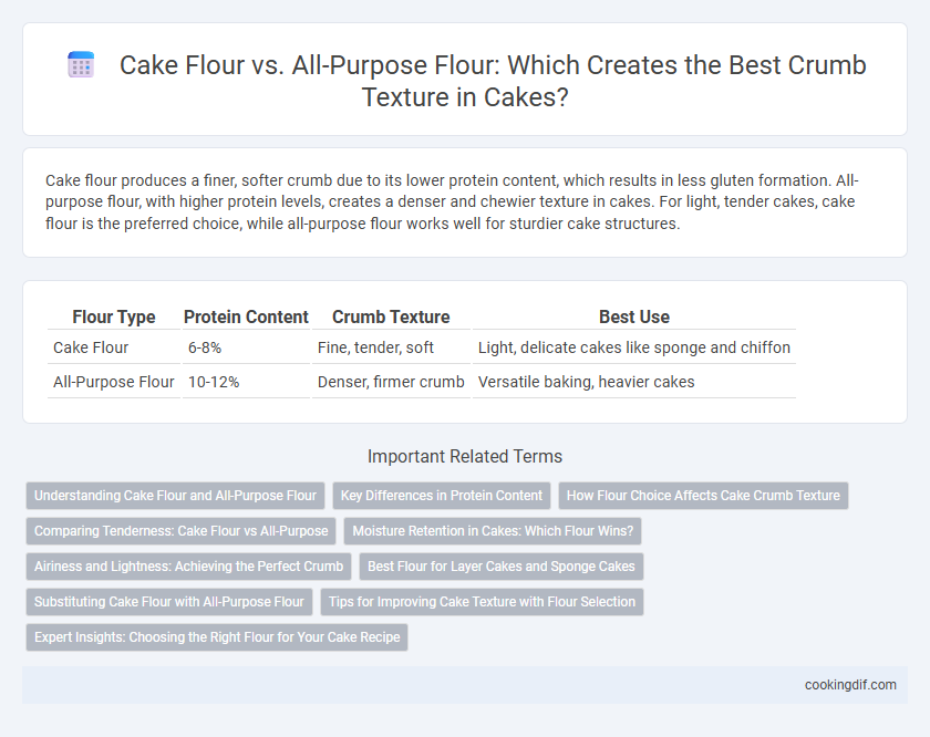 Cake Flour vs. All-Purpose Flour: Which Creates the Best Crumb Texture in Cakes?