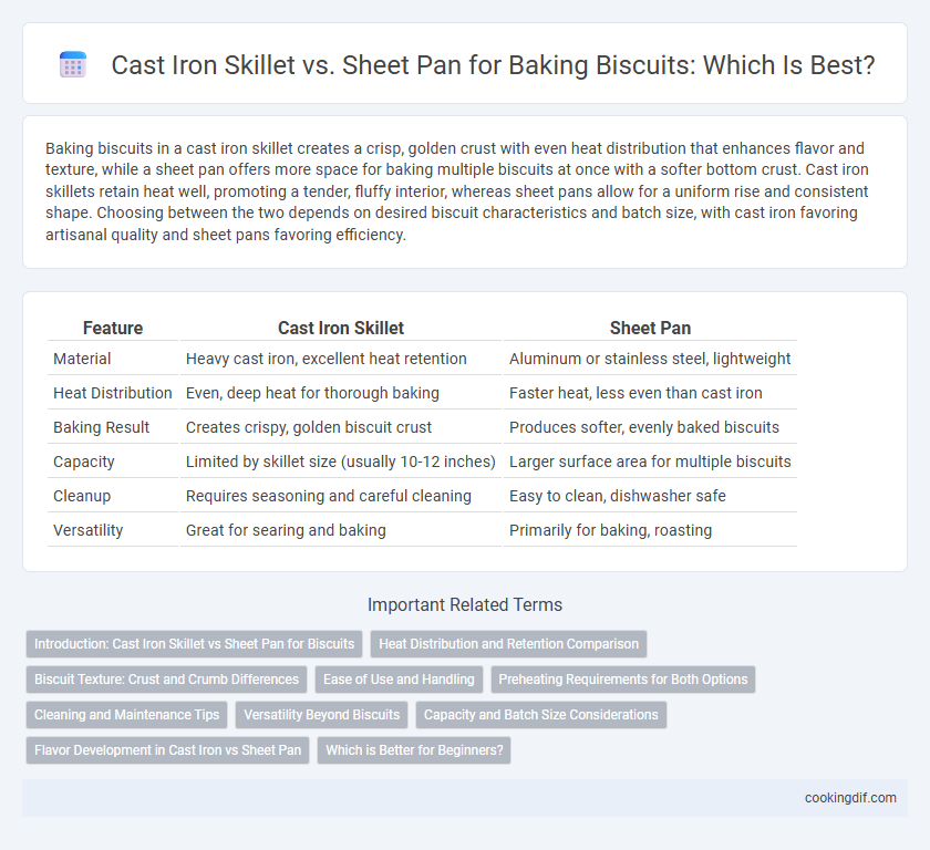 Cast Iron Skillet vs. Sheet Pan for Baking Biscuits: Which Is Best?