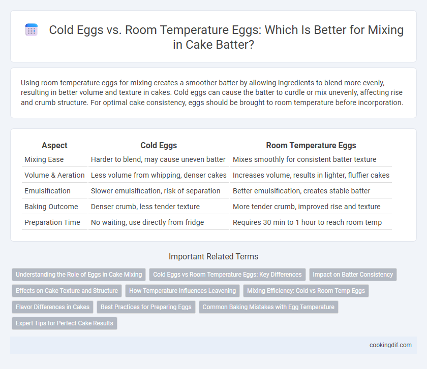Cold Eggs vs. Room Temperature Eggs: Which Is Better for Mixing in Cake Batter?